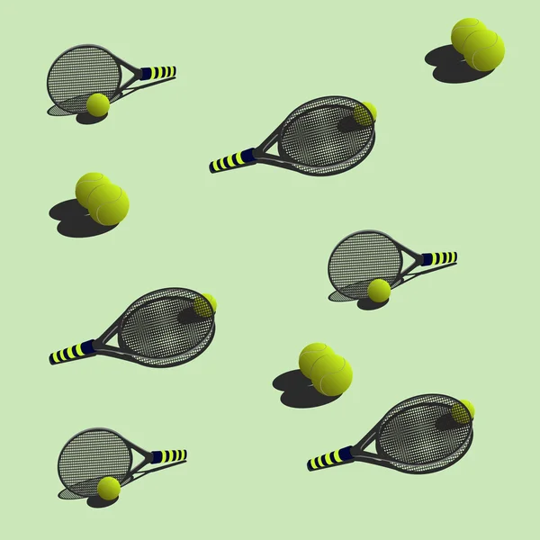 Безшовний візерунок тенісу — стоковий вектор